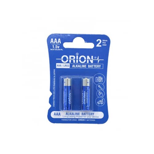 باتری نیم قلمی اوریون مدل Alkaline AAA LR03 1 باتری نیم قلمی اوریون مدل Alkaline AAA LR03